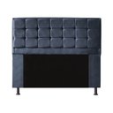 Ver imagem 2 de Kit Cabeceira + Calçadeira Baú Copenhague Casal 140cm Suede - Renascer Decor:Cinza Escuro