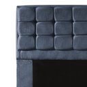 Ver imagem 3 de Kit Cabeceira + Calçadeira Baú Copenhague Casal 140cm Suede - Renascer Decor:Cinza Escuro