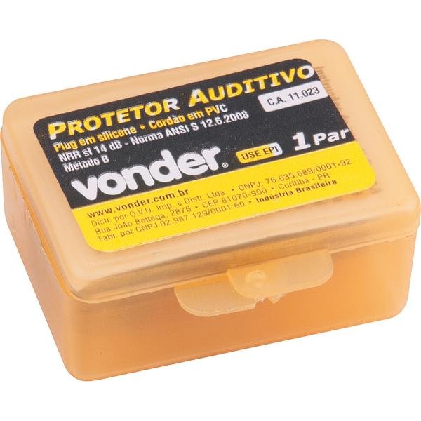 Protetor Auditivo Plug 14db Silicone Com Cordão Pvc Ca11023 - 2