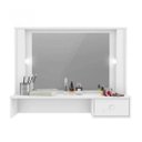 Ver imagem 3 de Penteadeira Camarim Suspenso Led com Espelho 1 Gaveta Doçura Incorplac