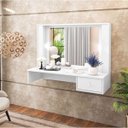 Ver imagem 2 de Penteadeira Camarim Suspenso Led com Espelho 1 Gaveta Doçura Incorplac