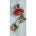 Ver imagem 2 de Fita Decorativa Bege com Estampa de Papai Noel Gnomo