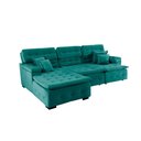 Ver imagem 5 de Sofá Retrátil e Chaise Orlando 280x190 Verde