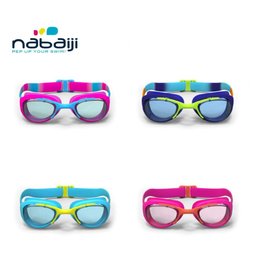 Óculos de Natação Infantil Profissional Nabaiji Azul Amarelo - 1