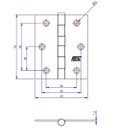 Ver imagem 3 de Kit 12 Dobradiça Flo Porta Janela Pino Solto Real 3 X 2,5"