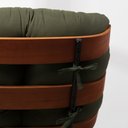 Ver imagem 4 de Poltrona e Puff Costela Slim Sarja - Verde Oliva Abra Cadabra