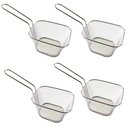 Ver imagem 1 de Kit 4 Cesta Para Servir Porções Frituras Salgados Petiscos Batata Hamburgueria Festa