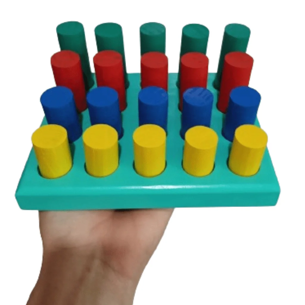 Ver imagem 4 de Pinos de Encaixe Geométrico em Madeira Educativo Woodtoys