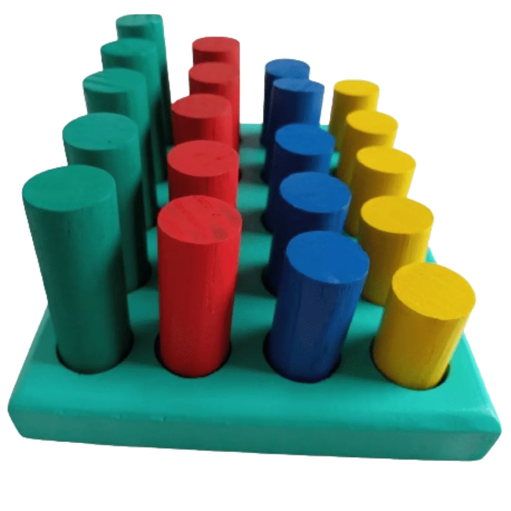 Ver imagem 2 de Pinos de Encaixe Geométrico em Madeira Educativo Woodtoys