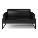 Ver imagem 4 de Sofá Namoradeira Base Industrial Alta Preto Marisa Corano D03 - D\'rossi Cor Preto