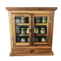 Armário Porta Temperos Condimento com 15 Potes e Temperos - 1