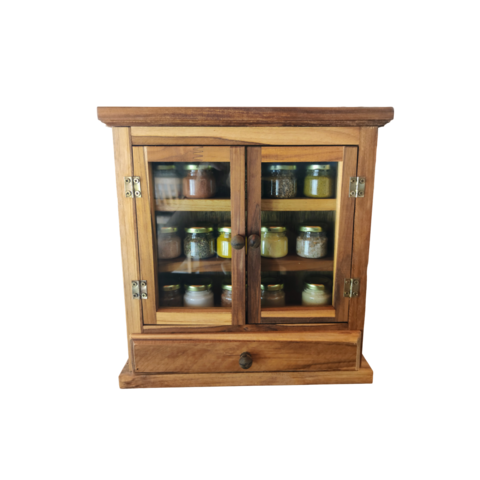 Armário Porta Temperos Condimento com 15 Potes e Temperos