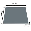 Ver imagem 3 de Mesa Alpha Inox 73,50 Cm (alt) Base Quadrada Tampo Mdp Quadrado 60 Cm (larg) X 2,50 Cm (alt) Grafito