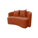Ver imagem 4 de Sofá Decorativo Montreal 180cm Orgânico Veludo Terracota
