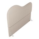 Ver imagem 7 de Cabeceira Orgânica Cama Box Casal Padrão Sea 140cm com Frame Bouclé Bege - Desk Design