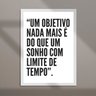 Quadro Motivacional Sonho É Objetivo 33x24cm:moldura Preta - 2