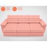 Sofá Lincoln 2,05m Assento Retrátil e Reclinável Velosuede Rose - NETSOFAS - 3