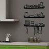 Adesivo de Parede para Cozinha Prateleiras-Grande 41x68cm - 1