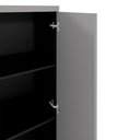 Ver imagem 5 de Armário Escritório Extra Alto 80cm X 210cm 2 Portas Chave F5
