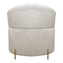 Ver imagem 5 de Poltrona Orgânica Curva Grecia com Pés Metal Linho Bouclê Bege Sofa Store