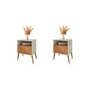 Ver imagem 1 de Conjunto de Mesa de Cabeceira Moreira Off White Naturalle