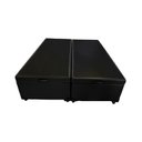 Ver imagem 1 de Cama Box Baú Casal Bipartido Blindado Sintético Preto