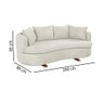 Sofa 4 Lugares Boucle M-204 2m Living Estofados Martins - 3