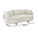 Ver imagem 3 de Sofa 4 Lugares Boucle M-204 2m Living Estofados Martins