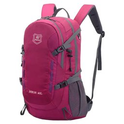 Mochila Viagem Caminhada Trekking Acampamento Resistente 40L:Rosa Fúcsia - 2
