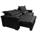 Ver imagem 7 de Sofá Retrátil e Reclinável 2,35m Molas Ensacadas Cama inBox Big Space com Bordado 3D Velusoft