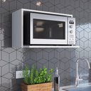 Ver imagem 1 de Nicho Aéreo de Cozinha para Micro-Ondas 60cm Branco - Art In Móveis