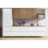 Armário de Cozinha Modulado Completa Rainha 7 Peças Branca/Nature - Nesher - 1