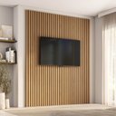 Ver imagem 1 de Painel Ripado para TV 75 Polegadas Planejado 200x250cm Aruá CabeCasa MadeiraOriginals Marrom/Jatobá