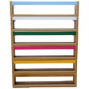 Ver imagem 6 de Nicho Organizador de Livros Brinquedos Quarto Infantil Prateleira Livreiro Mdf Madeira 55cm:marrom