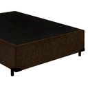 Ver imagem 5 de Cama Box Casal Mega-cama Marrom Suede 138x188x42cm