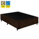 Ver imagem 2 de Cama Box Casal Mega-cama Marrom Suede 138x188x42cm