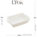 Ver imagem 5 de Kit 3 Travessas de Porcelana Branca 23,5x15cm Refratários Co