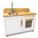 Ver imagem 3 de Fogão Cozinha Infantil de Madeira Brinquedo Educativo Resistente Estilo Montessori (Branca)