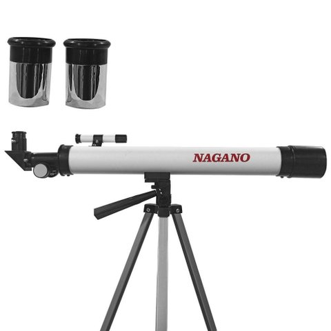 Telescópio Refração Astronômico 50x100mm - 100x com Tripé