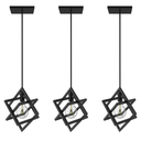 Ver imagem 1 de Kit 3 Pendentes Luminárias Cubo Industrial Preto