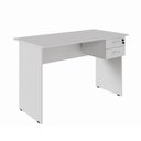 Ver imagem 4 de Escrivaninha com Gaveteiro SUSPENSO120CM X 60cm Home Office Pés Painel F5 Office Cor:Cinza