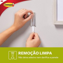 Kit com 3 Suporte Adesivo para Quadros Command AÇO Grande ATE 2,3KG 3M HB004254320 - 4