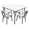 Conjunto Escolar Infantil Mesa 4 Cadeiras Dimovesc Esc11 - 1