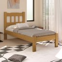 Ver imagem 3 de Cama Solteiro New Perola Madeira Maciça Cor Nogueira