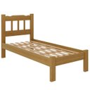 Ver imagem 1 de Cama Solteiro New Perola Madeira Maciça Cor Nogueira