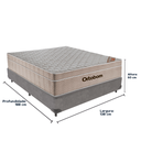 Ver imagem 3 de Cama Box e Colchão Airtech Springpocket Molas Ensacadas Casal Ortobom: Cinza