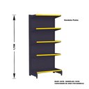 Ver imagem 2 de Gondola Centro 170 Amapa Flex Kit 9 Metros 1 Ponta Preto - Amapá