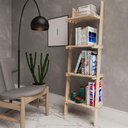 Ver imagem 3 de Estante de Livros Escada Madeira Pinus para Escritório