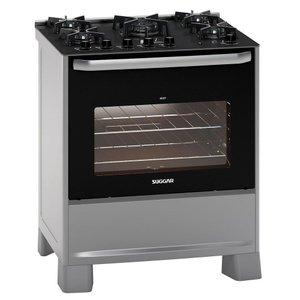 Fogão Suggar Best Glass 5 Queimadores Prata Fgvbg510prix Bivolt