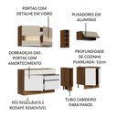 Ver imagem 5 de Armário de Cozinha Completa 220cm Branco/Rustic/Crema Parma Madesa 02